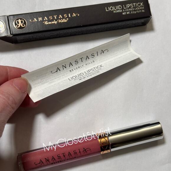Anastasia Beverly Hills DUSTY ROSE Lipstick NIB OS Full Size Rare New in Box - Picture 3 of 6